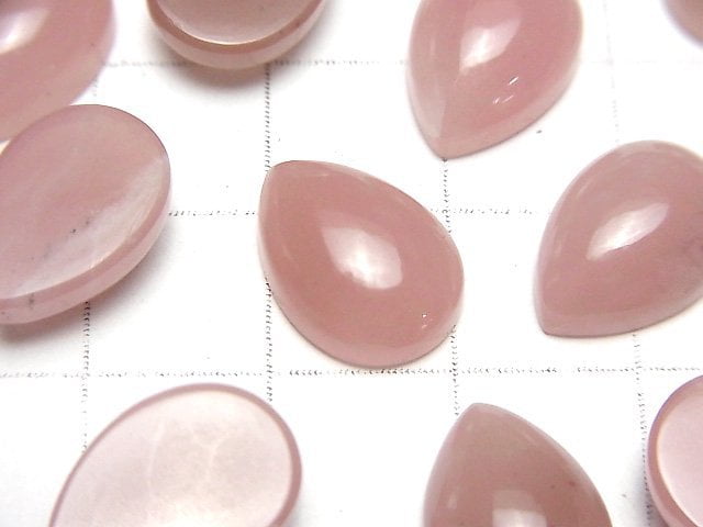 Guava Quarz AAA Tropfenform Cabochon 14x10mm 2 Stk