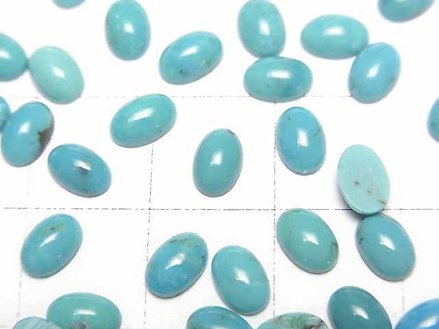 Türkis AAA ovaler Cabochon 6x4mm 5 Stück