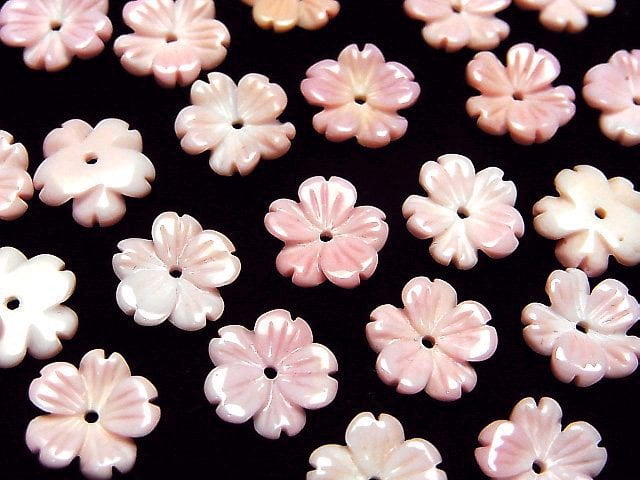Königin Conch Muschel AAA Blume (Kirsche) Schnitzerei 10 mm Mittelloch 2 Stück 4,79 $