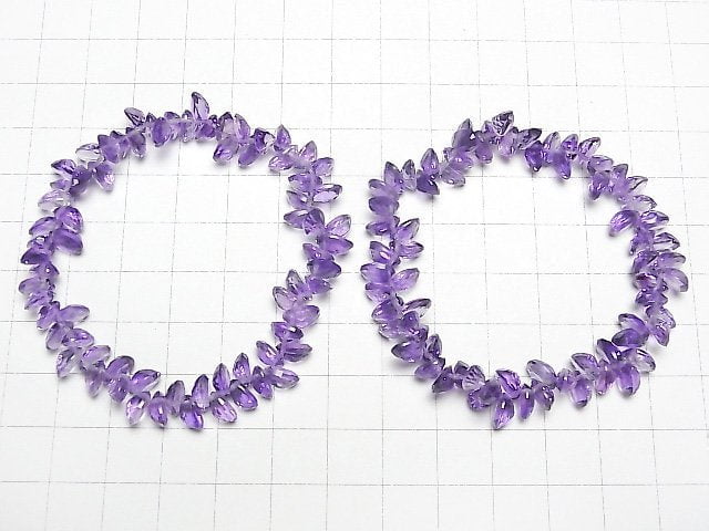 Hochwertiger Amethyst AAA- Oval Facettiert 7x5x3mm 1/4 Stränge -Armband
