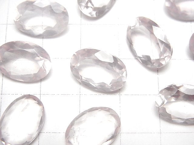 Hochwertiger Rosenquarz AAA Lose Stein Oval Facettiert 14x10mm 2 Stück