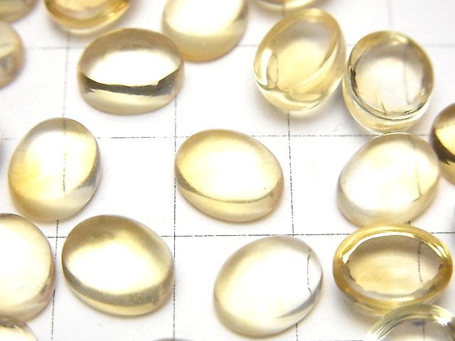 Hochwertiger Citrin AAA Oval Cabochon 10x8mm 3 Stück