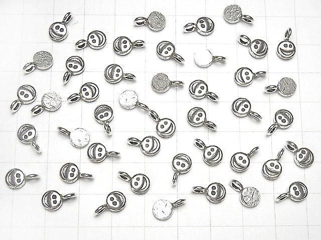 Karen 純銀微笑硬幣墜飾 10.5x6x2.5mm 1個