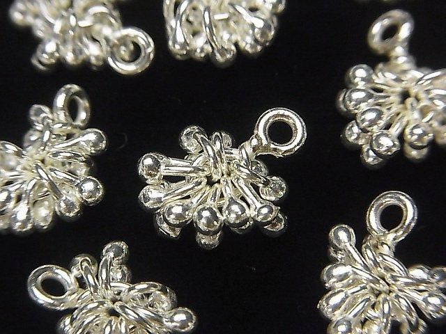 Karen Silver Decorative Charm, White Silver, 1pc