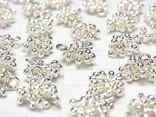 Karen Silver Decorative Charm, White Silver, 1pc