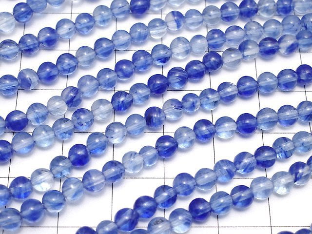 Blueberry Quartz Glass Round 4mm 1strand beads (aprx.15inch/36cm)