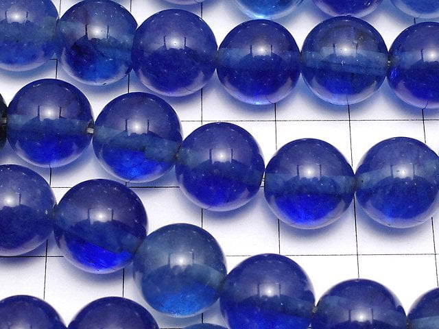 Blueberry Quartz Glass Round 12mm 1strand beads (aprx.14inch/35cm)