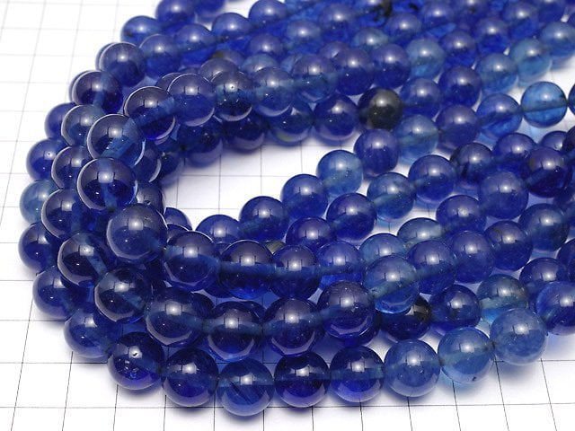 Blueberry Quartz Glass Round 12mm 1strand beads (aprx.14inch/35cm)