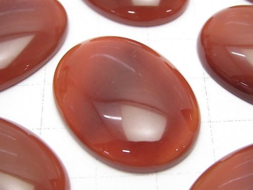 Roter Achat AAA Oval Cabochon 30x22mm 1 Stück