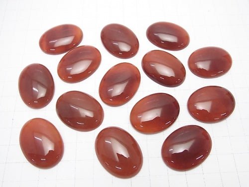 Roter Achat AAA Oval Cabochon 30x22mm 1 Stück