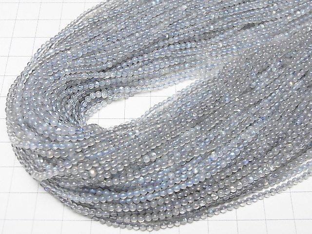 高品質拉長石 AAA 圓珠 2mm (約15英吋/37公分) 一串