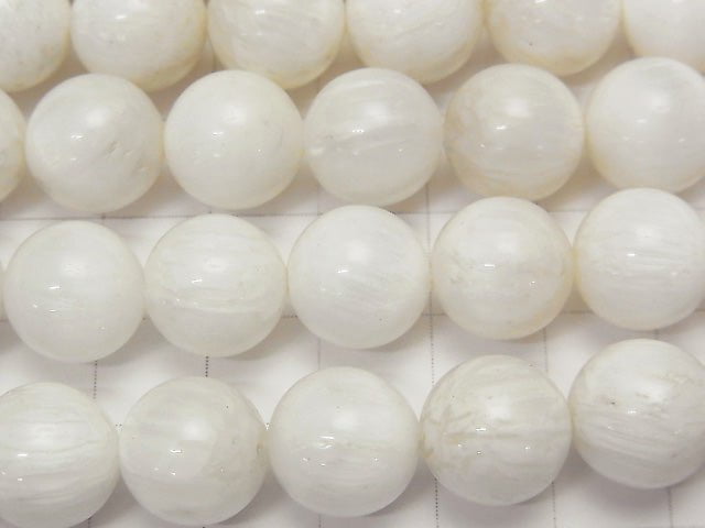 Zeolith rund 12mm halb oder 1strang Perlen (ca. 15inch/38cm)
