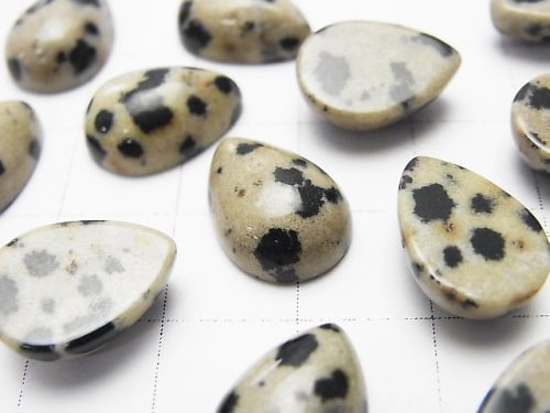 Dalmatiner-Jaspis Birnenform Cabochon 14x10mm 5Stk 4,79 $!