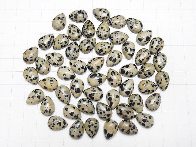 Dalmatiner-Jaspis Birnenform Cabochon 14x10mm 5Stk 4,79 $!