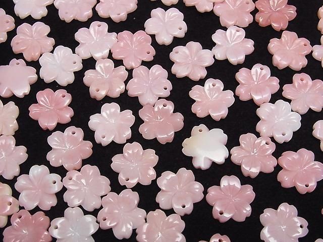 海螺殼 AAA 花朵 12mm 頂孔 2個