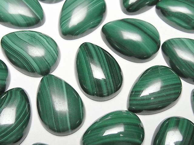 Malachit AAA Tropfenform Cabochon 18x13mm 3Stück