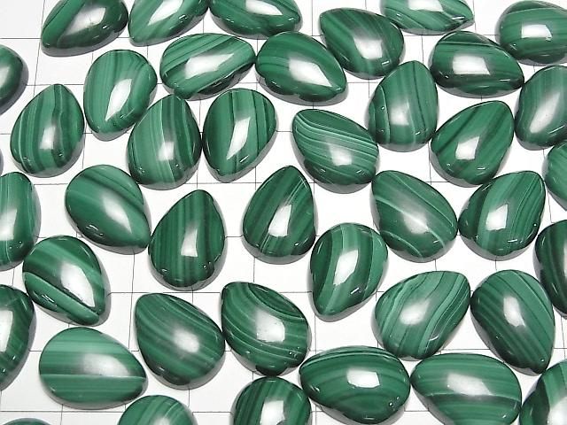 Malachit AAA Tropfenform Cabochon 18x13mm 3Stück