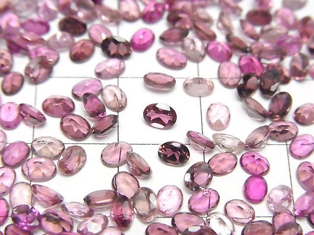 Hochwertiger rosa Turmalin AAA lose ovale facettierte 4x3mm 5 Stück
