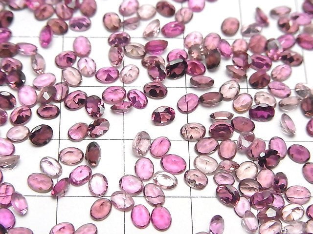 Hochwertiger rosa Turmalin AAA lose ovale facettierte 4x3mm 5 Stück
