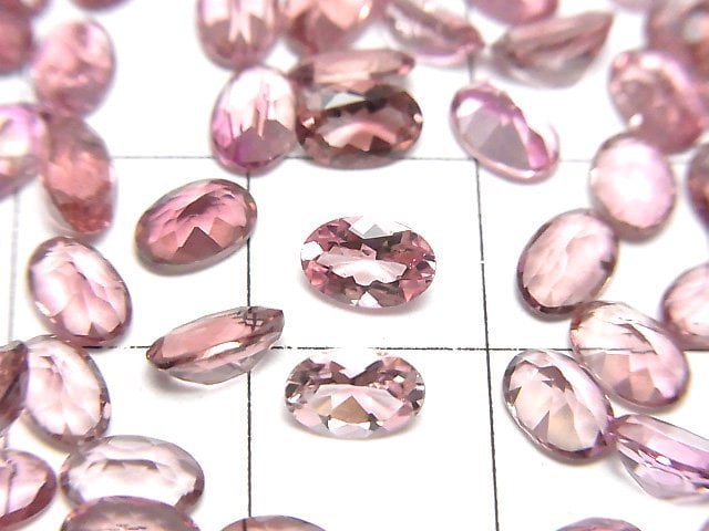 Hochwertiger rosa Turmalin AAA lose ovale facettierte 6x4mm 5 Stück