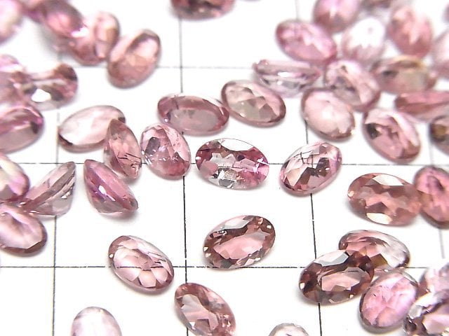 Hochwertiger rosa Turmalin AAA lose ovale facettierte 6x4mm 5 Stück