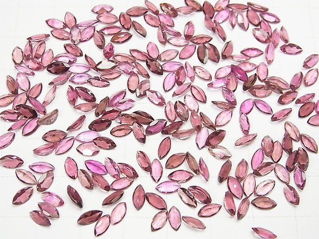 Hochwertiger rosa Turmalin AAA unbohrbare Marquise facettierte 6x3mm 5 Stück