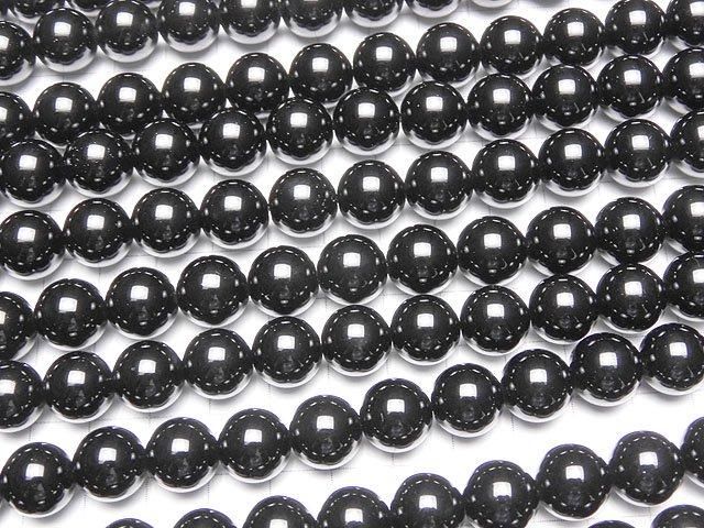 西藏黑水晶 AAA 圓珠 12mm 1/4 或 1 串 (約 15 英吋/36 公分)