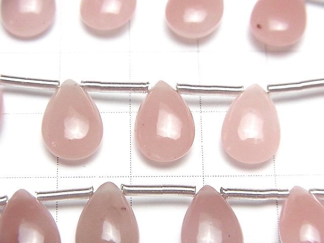 Guava-Quarz AAA Birnenform (glatt) 12x8mm halb oder 1Strang Perlen (8Stück)