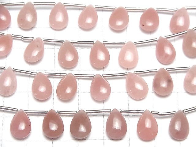 Guava-Quarz AAA Birnenform (glatt) 12x8mm halb oder 1Strang Perlen (8Stück)