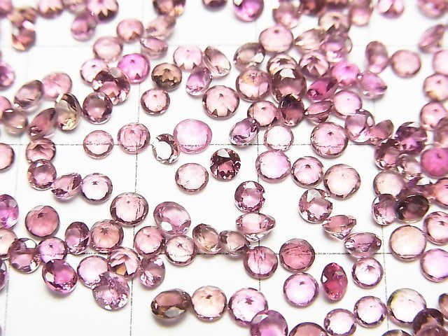 Hochwertiger rosa Turmalin AAA lose Steine rund facettiert 3x3mm 10 Stück