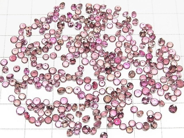 Hochwertiger rosa Turmalin AAA lose Steine rund facettiert 3x3mm 10 Stück