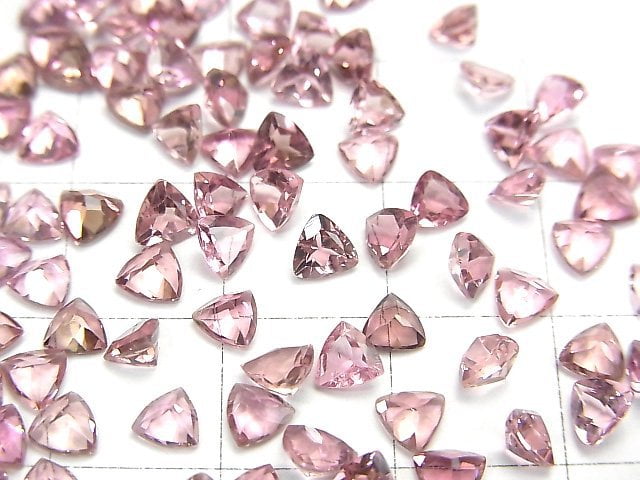 Hochwertiger Pink Turmalin AAA Ungebohrt Dreieck Facettiert 4x4x2mm 5Stück 13,99 $!