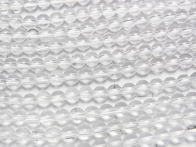 Kristallquarz AAA Rund 4mm 1 Strang Perlen (ca. 15 Zoll/37 cm)