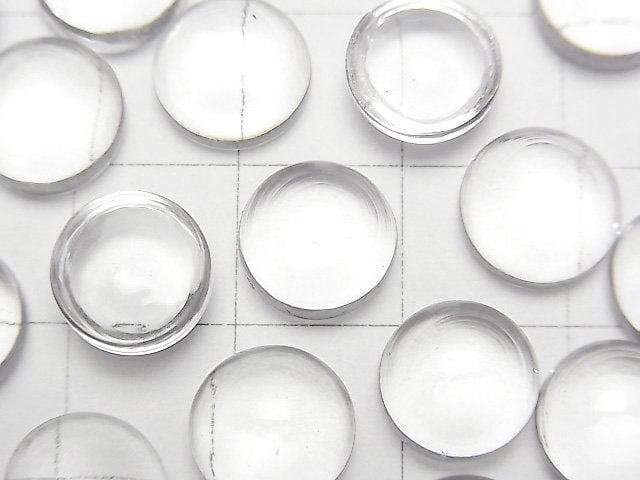 Kristall AAA Rund Cabochon 10x10mm 3Stück
