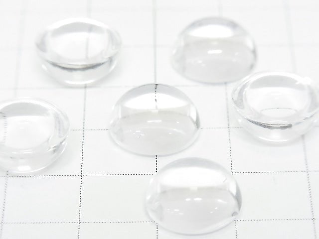 Kristall AAA Rund Cabochon 12x12mm 2Stück