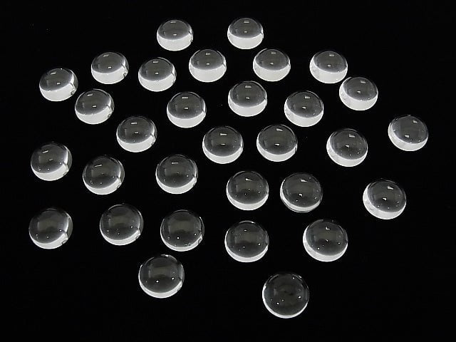 Kristall AAA Rund Cabochon 12x12mm 2Stück