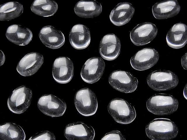 Kristall AAA Oval Cabochon 8x6mm 5 Stück