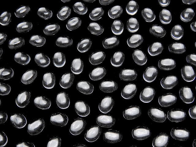 Kristall AAA Oval Cabochon 8x6mm 5 Stück