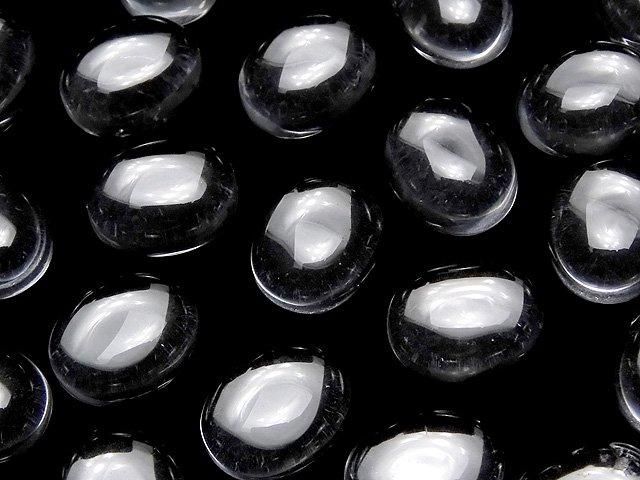 Kristall AAA Oval Cabochon 10x8mm 3 Stück