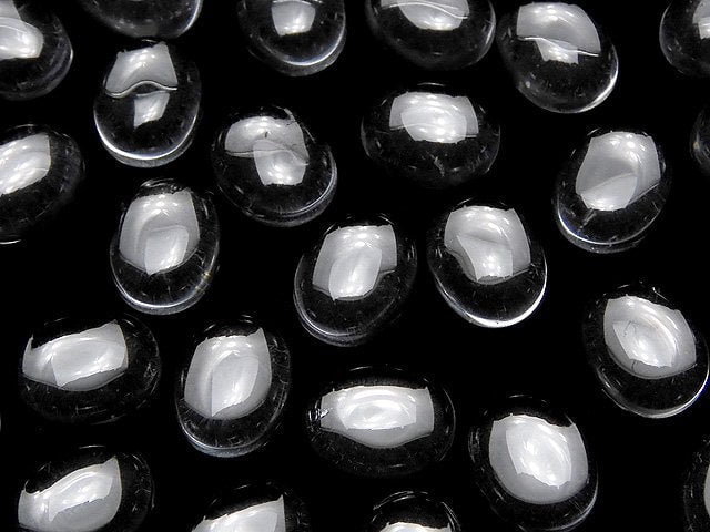 Kristall AAA Oval Cabochon 10x8mm 3 Stück