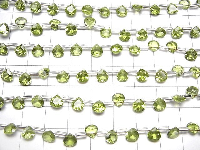 Hochwertiger Peridot AAA Kastanienbraun Facettiert 6x6mm halb oder 1 Strang Perlen (18 Stück)