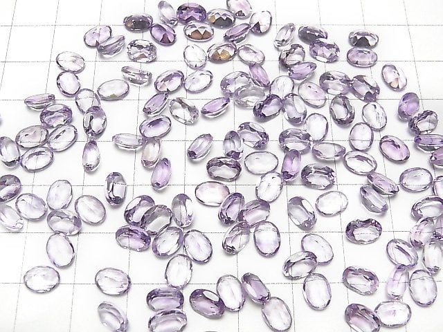 Hochwertiger Amethyst AAA Lose Stein Oval Facettiert 7x5mm 10 Stück