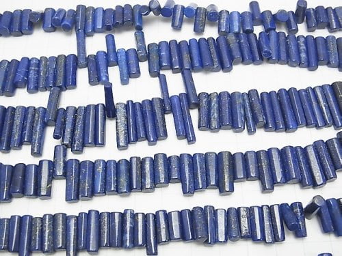 Lapislazuli AA++ Faceted Tube half or 1strand beads (aprx.7inch/18cm)