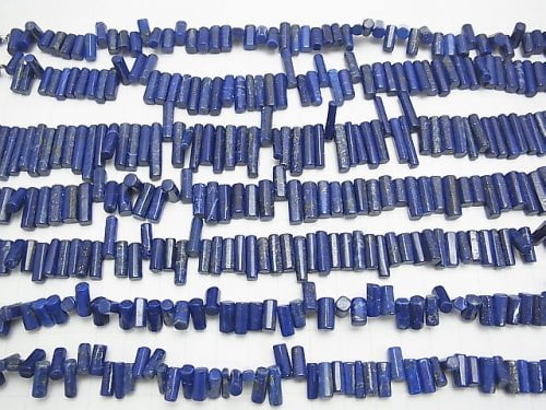 Lapislazuli AA++ Faceted Tube half or 1strand beads (aprx.7inch/18cm)