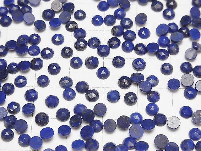 Lapislazuli AA++ Rund Rosen-Schliff 4x4mm 10Stücke