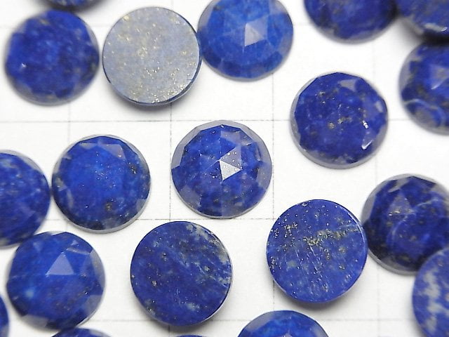 Lapislazuli AA++ Rund Rosen-Schliff 10x10x4mm 3Stücke 11,79$!