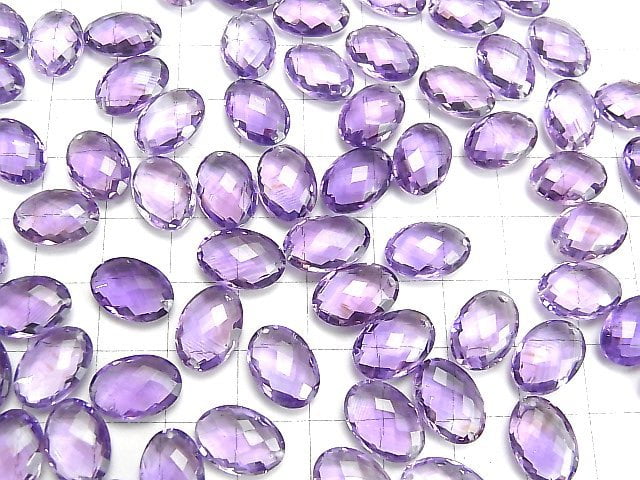 Hochwertiger Amethyst AA++ Facettiert Oval 13x9mm 3Stück