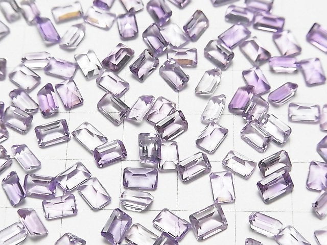 Hochwertiger Amethyst AAA lose Steine rechteckig facettiert 6x4mm 10 Stück