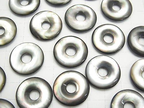 High Quality Black Shell (Black-lip Oyster) AAA Coin (Donut) 20x20x4mm 1pc $3.79!