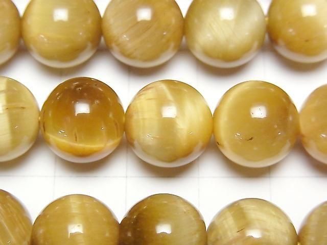 Goldenes Tigerauge AAA Rund 12mm 1/4 oder 1 Strang Perlen (ca. 14 Zoll / 34 cm)